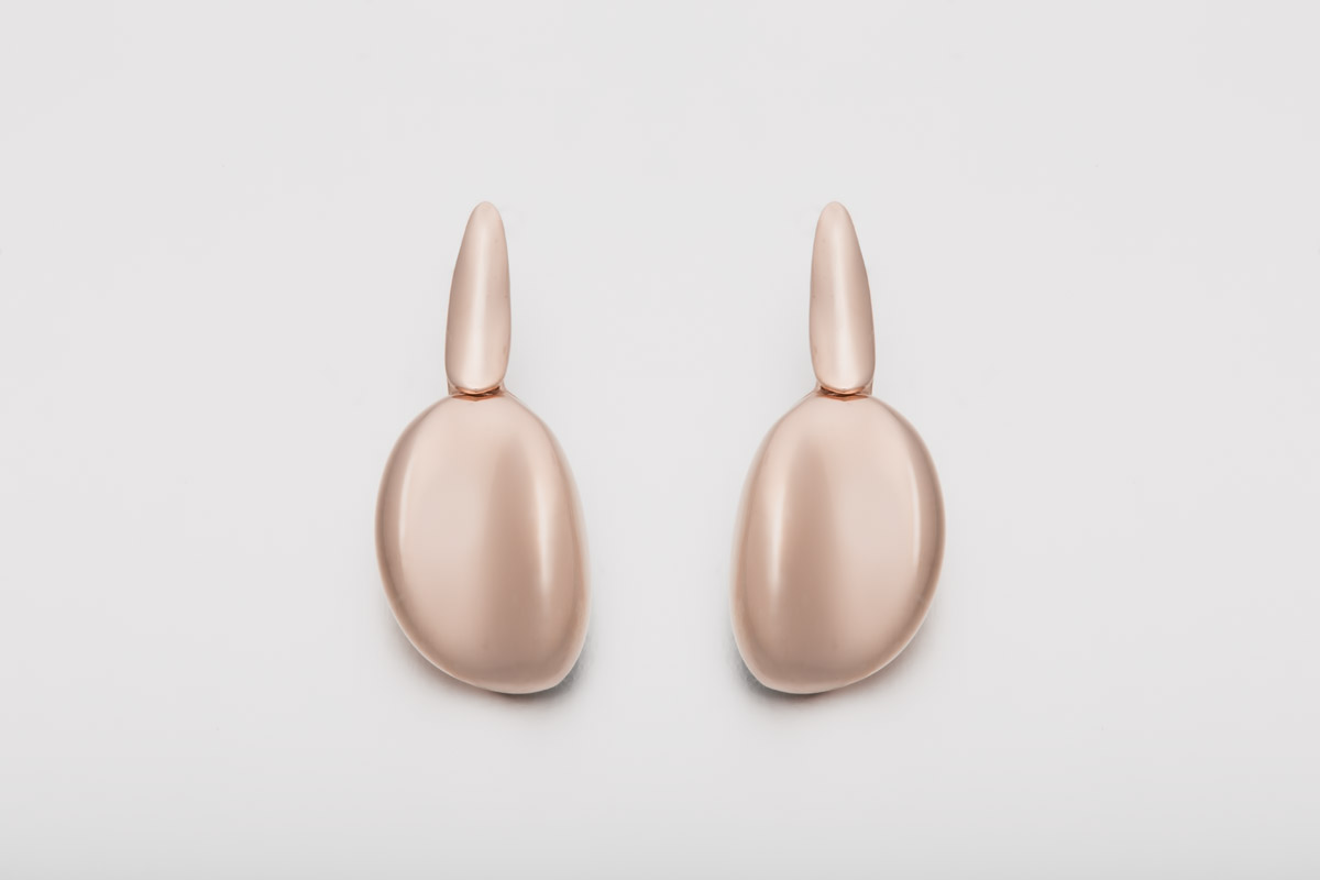 Pendiente Nubium oro rosa