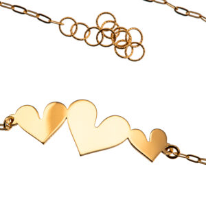 Pulsera Triple Corazon